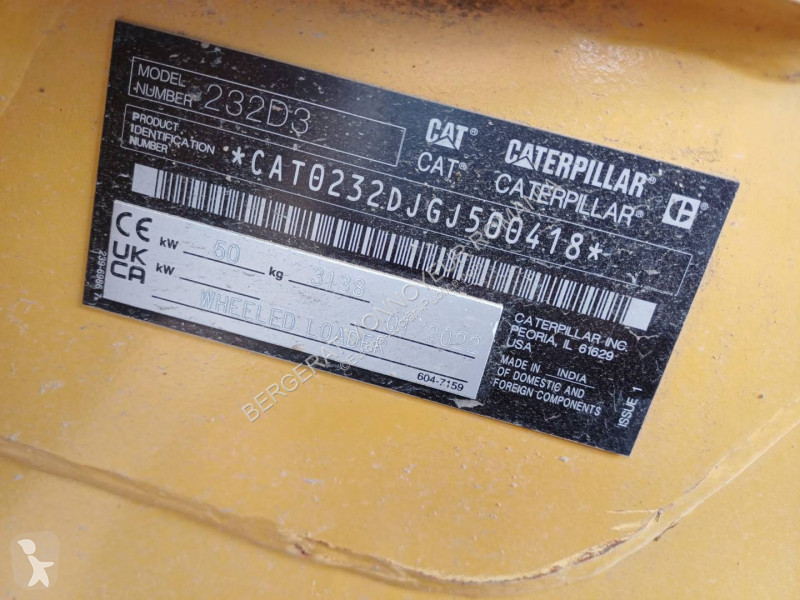 Lastare Caterpillar 232D3