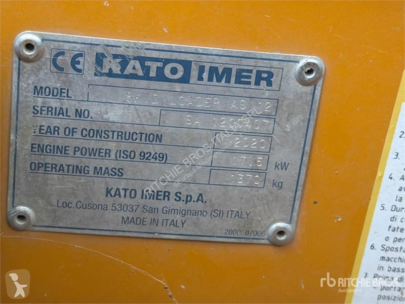 Pala cargadora  Kato- Imer AS 12 Skid Steer Loader