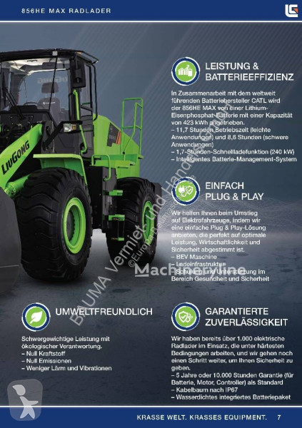 Nakladač LiuGong 856 HE vollelektrisch, 21.000...