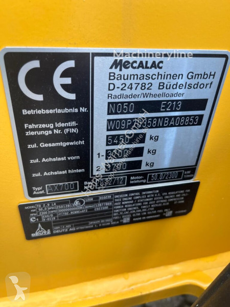 Incarcator Mecalac AX 700