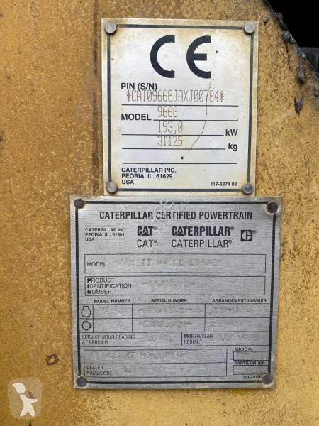 Incarcator Caterpillar 966 G endommagée...