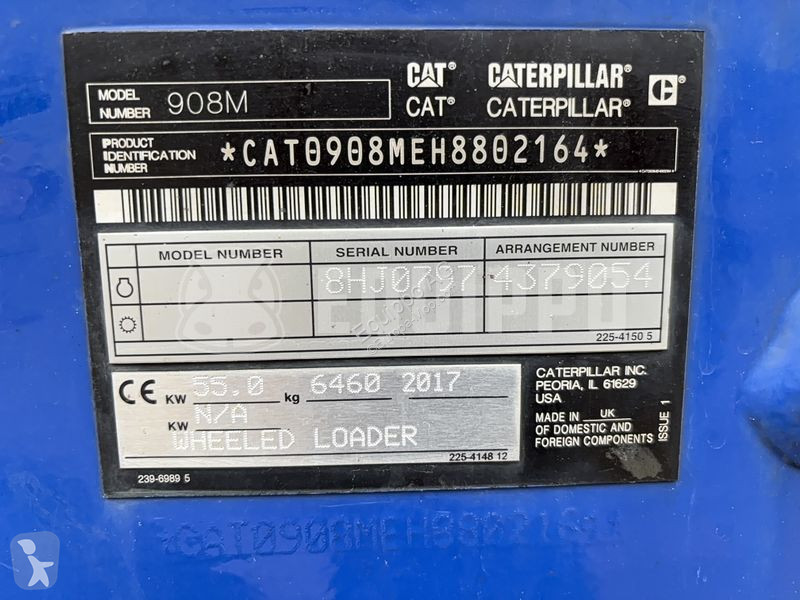 Pala cargadora Caterpillar 908M