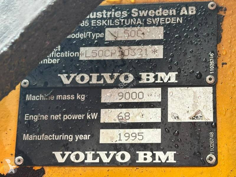 مُحمّلة Volvo L50C Ładowarka kołowa, 1995rok, 92KM