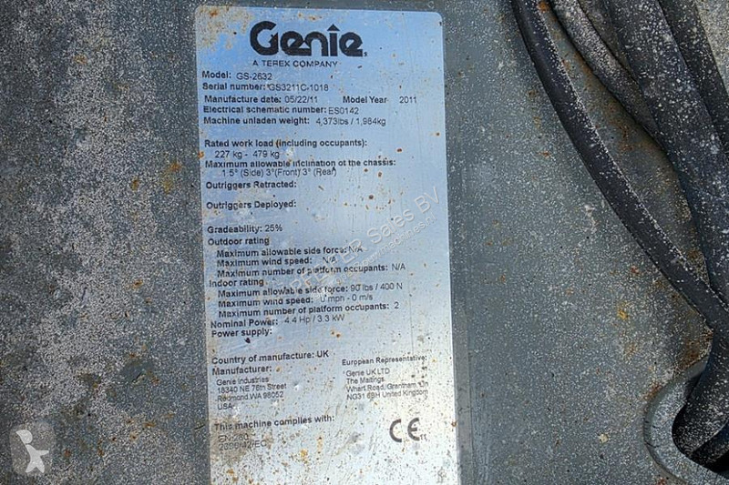 منصة تلسكوبية Genie Electric, Batteries 2025,...
