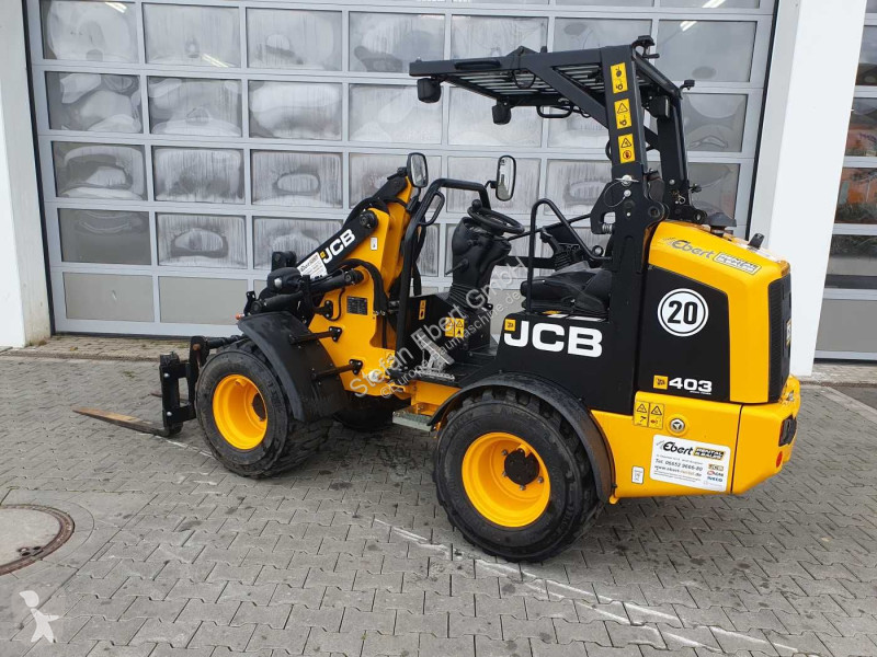 Læssemaskine JCB Klappdach / Schaufel + Gabel /...