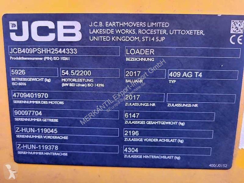 مُحمّلة JCB KOMPAKTRADLADER  AGRI