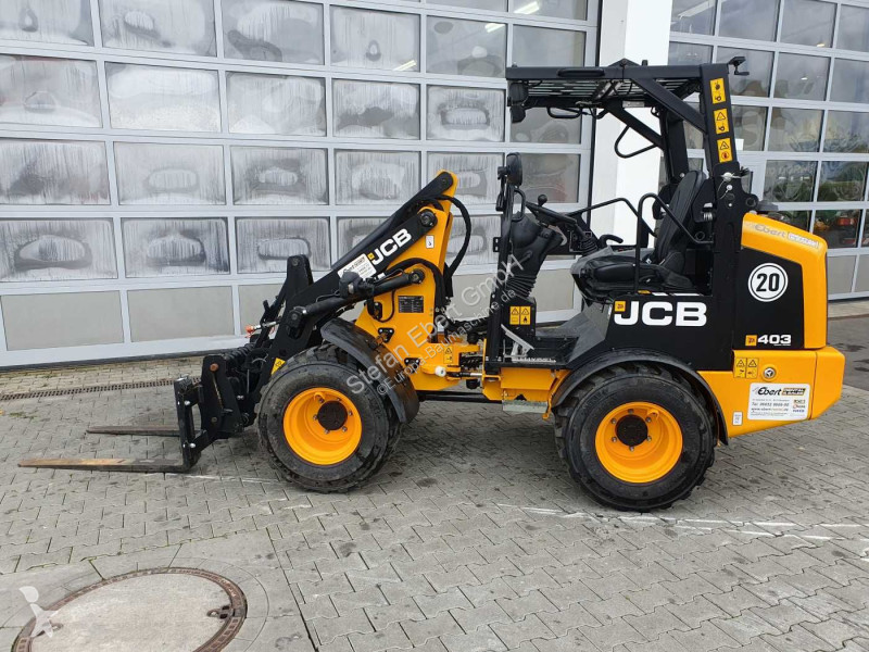 Læssemaskine JCB Klappdach / Schaufel + Gabel /...