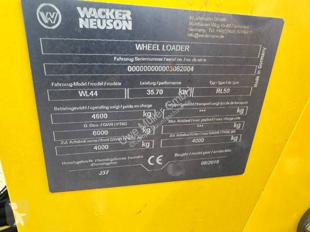 Læssemaskine Wacker Neuson Radlader netto...