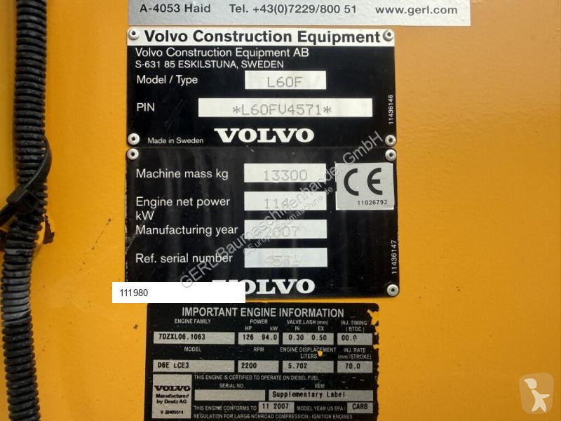 Pala cargadora Volvo