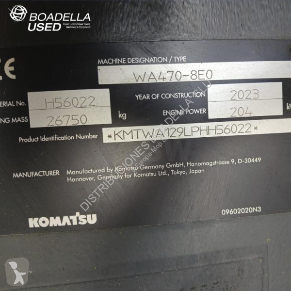 Pá carregadora Komatsu 8E0