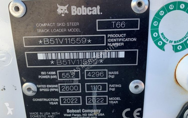 Shovel Bobcat chargeuse compacte sur chenilles...