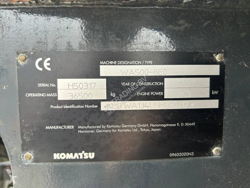 Shovel Komatsu WA 500-8EO