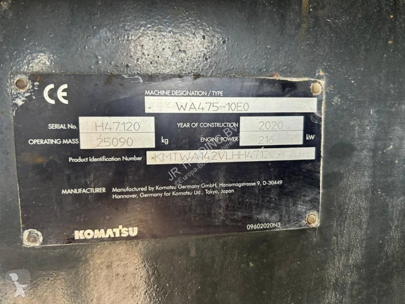 Læssemaskine Komatsu WA 475-10E0