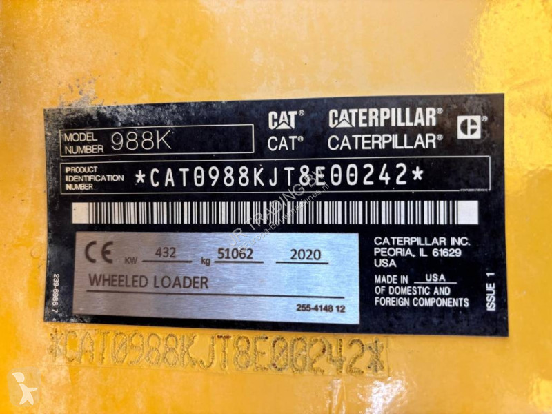 Nakladač Caterpillar 988 K (CE + EPA)