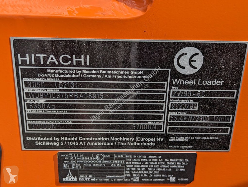 Læssemaskine Hitachi Netto 57.000.-€...