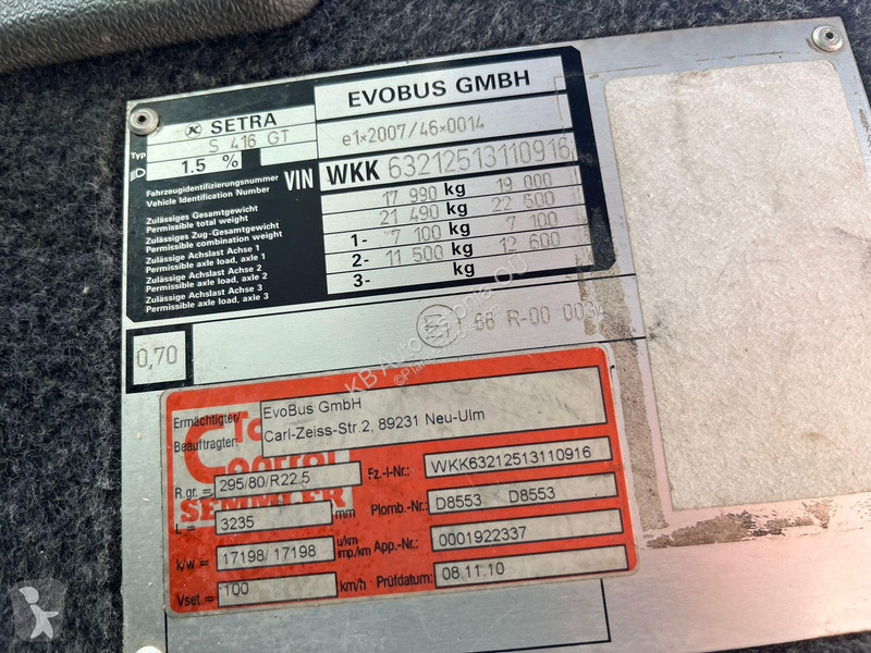 Autocar Setra GT 4x2 AC / AUXILIARY HEATING /...