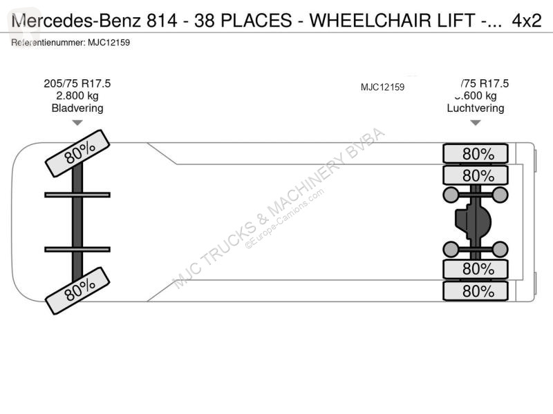 Autocarro Mercedes - 38 PLACES - WHEELCHAIR...