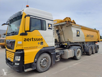 Traktor MAN TGX 18.460 + 2013 STAS 3 axle tipper trailer