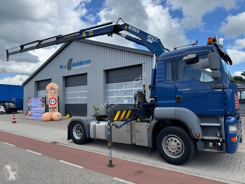 Traktor MAN 18.310, Crane Pesci SE155N/4,...