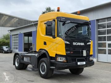 Влекач Scania L 450 XT 4x4 Euro 6 SZM Kipphydraulik Blatt / Luft