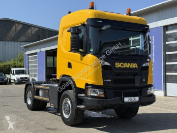 Влекач Scania L 450 XT 4x4 Euro 6 SZM Kipphydraulik Blatt / Luft
