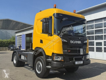 Влекач Scania L G 450 XT 4x4 Euro 6 SZM Kipphydraulik Blatt /Luft
