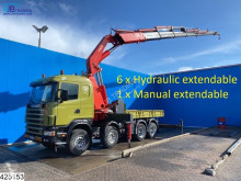 Camión Scania 144 460 Fassi F900, Retarder, Manual, Remote caja abierta usado