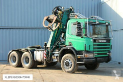 Tractor Scania P 124 420, 6x6, CRANE/KRAN 9 METERS, RETARDER usado