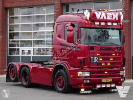 Влекач Scania R 164-580 V8 6x2*4 - Low roof - Show truck - complete re build, like new - Low KM - Loudpipe - Private owned - No VAT втора употреба