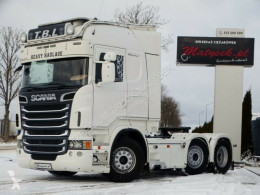 Scania exceptional transport tractor unit R 560/V8/6X2/PUSHER-70 TONS/RETARDER/STEERING AX