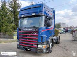 Nyergesvontató Scania 124 420 PDE, MANUAL, TOPLINE használt