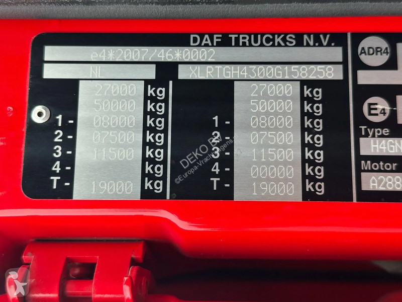 Tahač DAF !!6x2!! 182DKM!! euro6!!NL TRUCK 1...