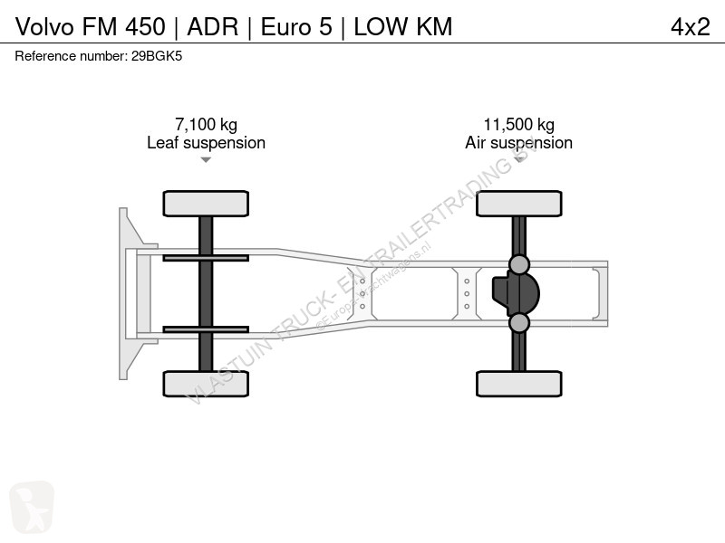 Tractor Volvo 450 | ADR | Euro 5 | LOW KM