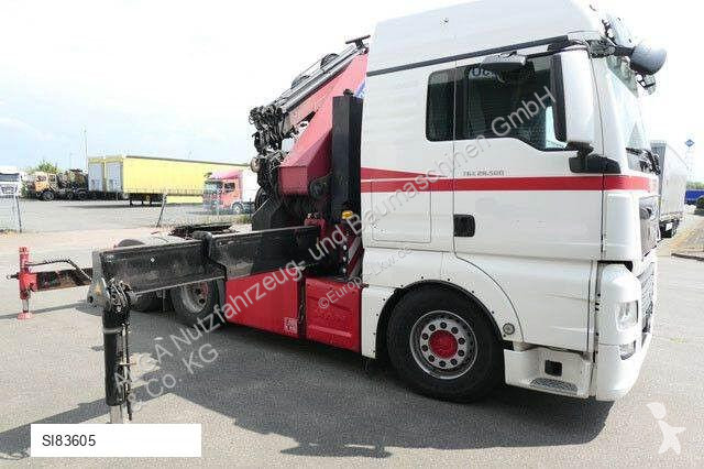 Tractor MAN 28.500 TGX 6X2-2 BLS, Kran HMF...