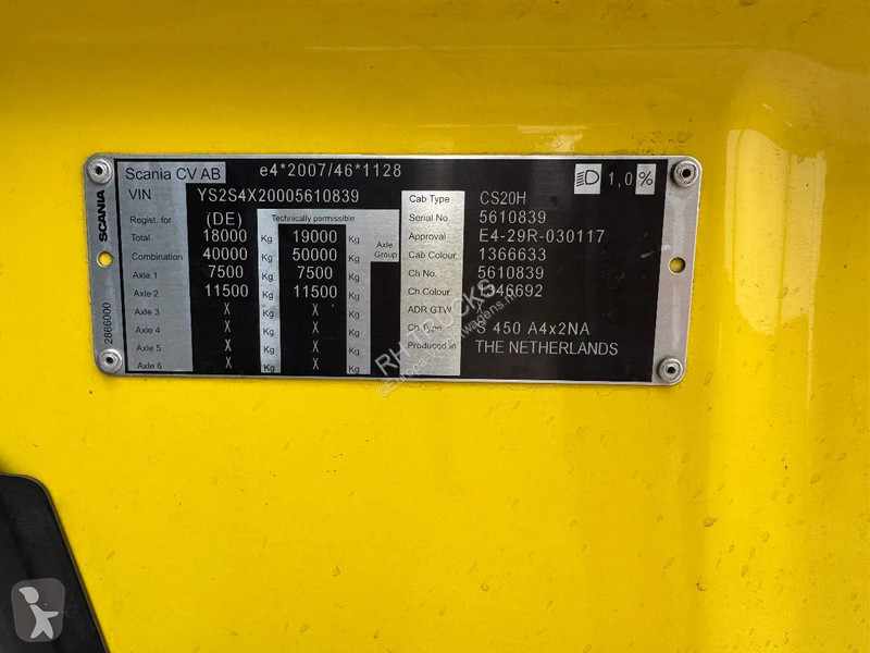 Tractor Scania S450 NGS 4X2 EURO 6D RETARDER 3...