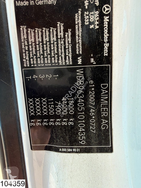 Trekker Mercedes 1843 EURO 6, Lohr, Retarder,...