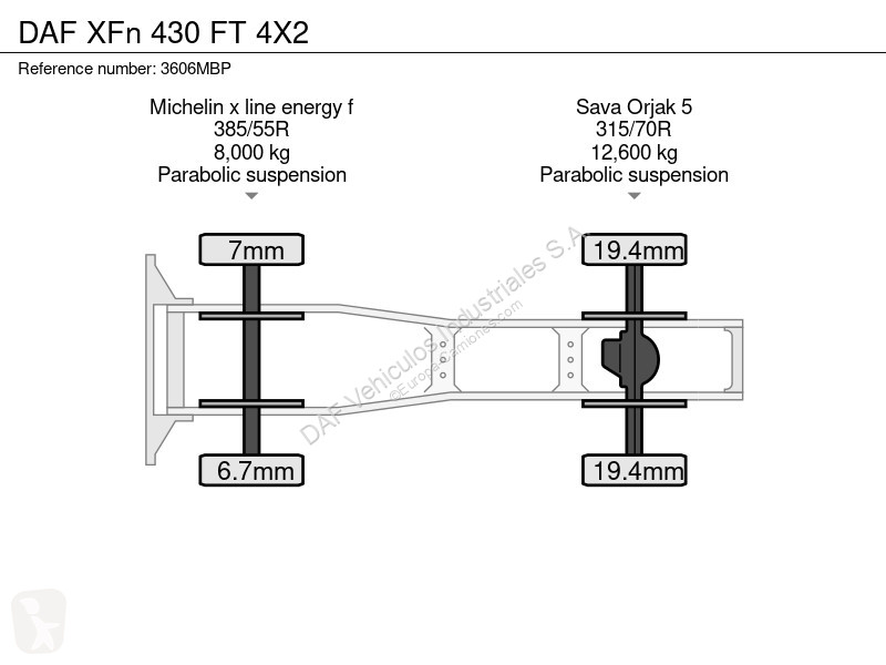 جرار DAF n 430 FT 4X2