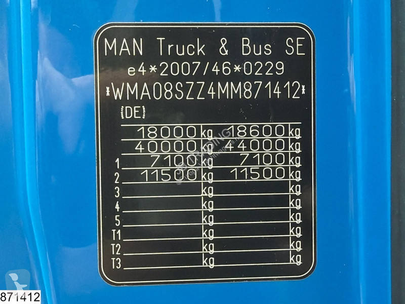 جرار MAN 18 470 EURO 6D, Hydrauliek, MM