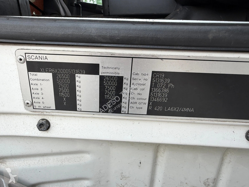 جرار Scania 420 Topline, 6x2 retarder