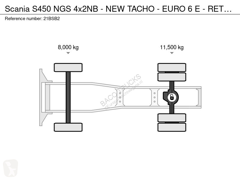 Traktor Scania S450 NGS 4x2NB - NEW TACHO -...