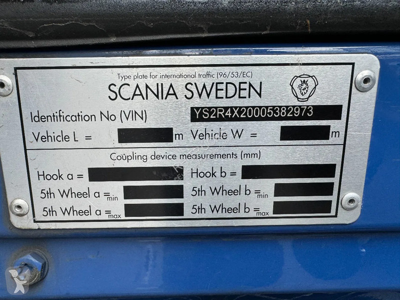 Traktor Scania R410 4X2 EURO 6 SPECIA INTERIOR
