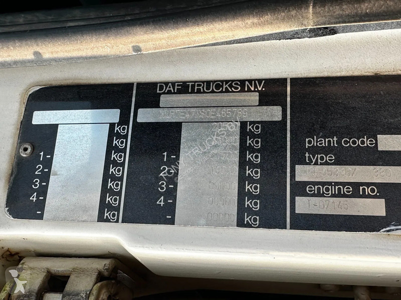 Traktor DAF 95380 4X2 Tractor-unit Spring/Air...