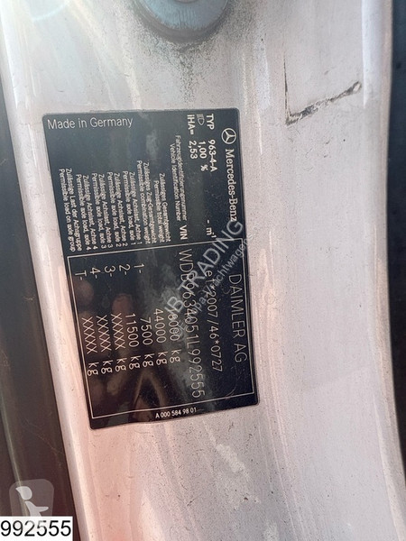 Tractor Mercedes 1843 EURO 6, Retarder, PTO,...