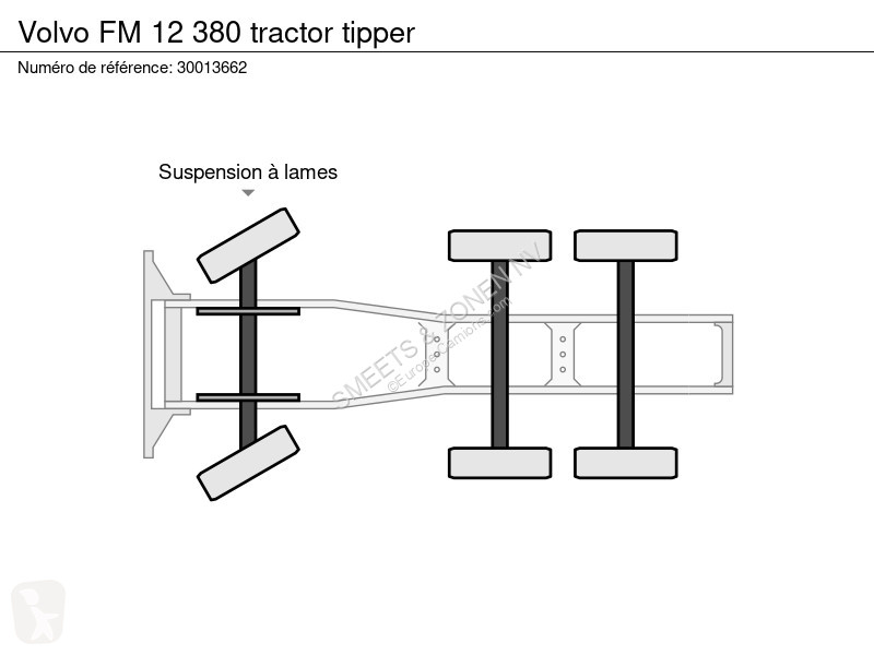 Traktor Volvo 380 tractor tipper