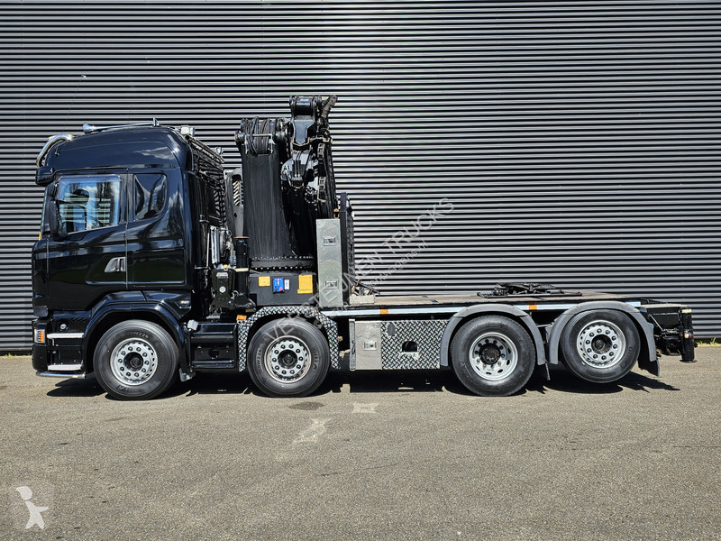 Traktor Scania 490 8x2 / HMF 85 T/M CANE +...