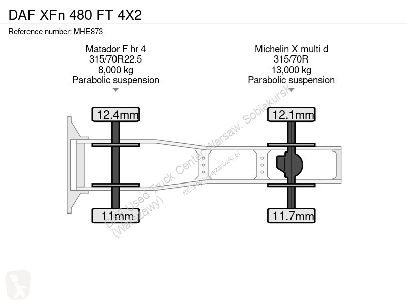 Tahač DAF XFn  FT 4X2