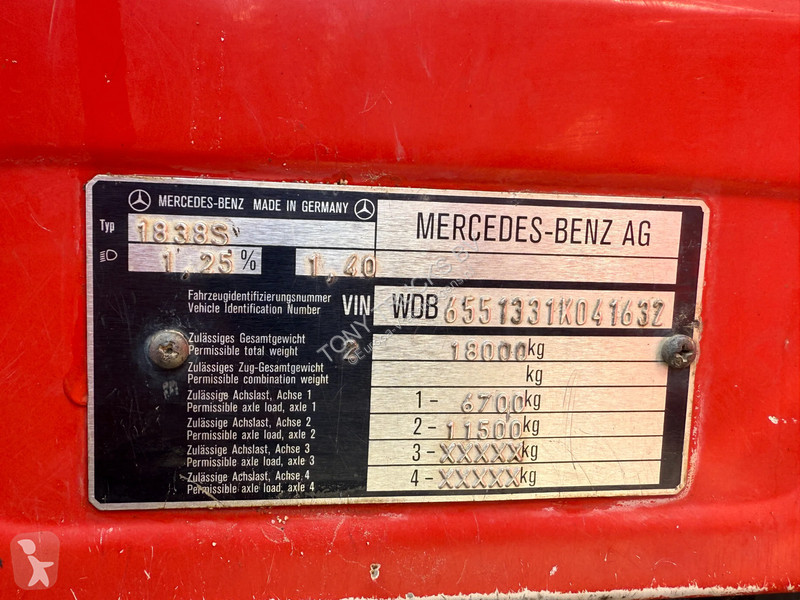 جرار Mercedes 1838 V8 4X2 Spring/Spring Manual...