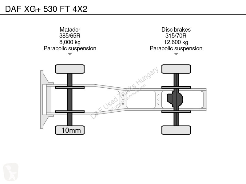 جرار DAF + 530 FT 4X2