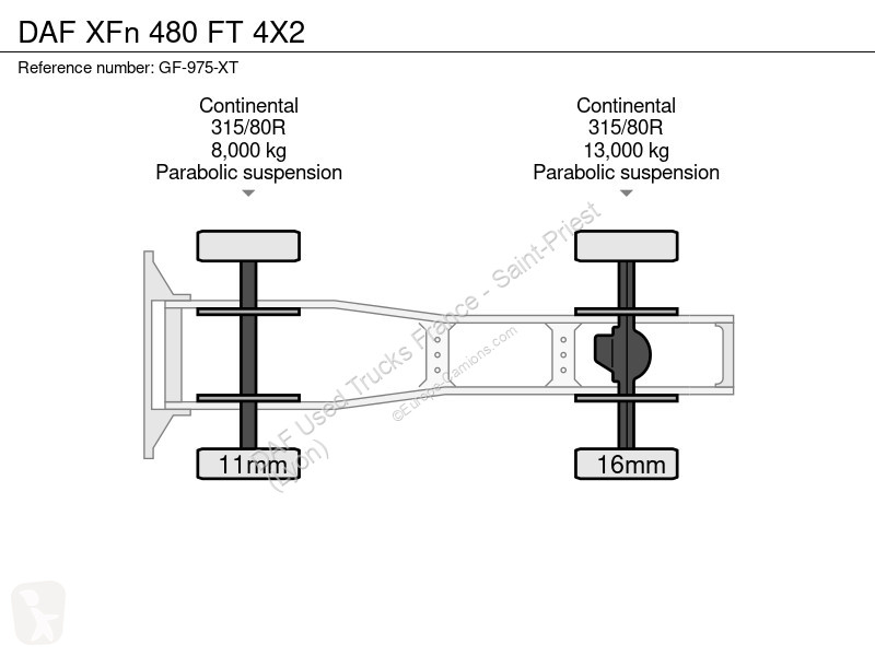 جرار DAF XFn  FT 4X2