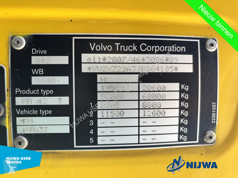Cap tractor Volvo 4x2 Blower + GEN2 Tacho